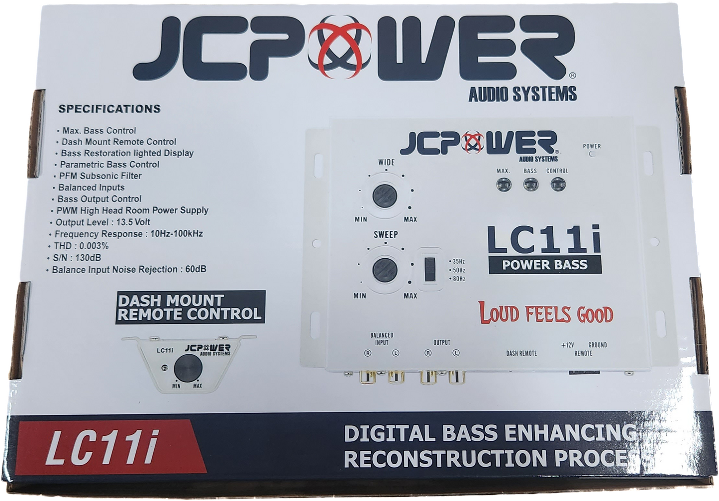 JCPOWER LC11i Bass Restoration Processor (Bass Enhancer)