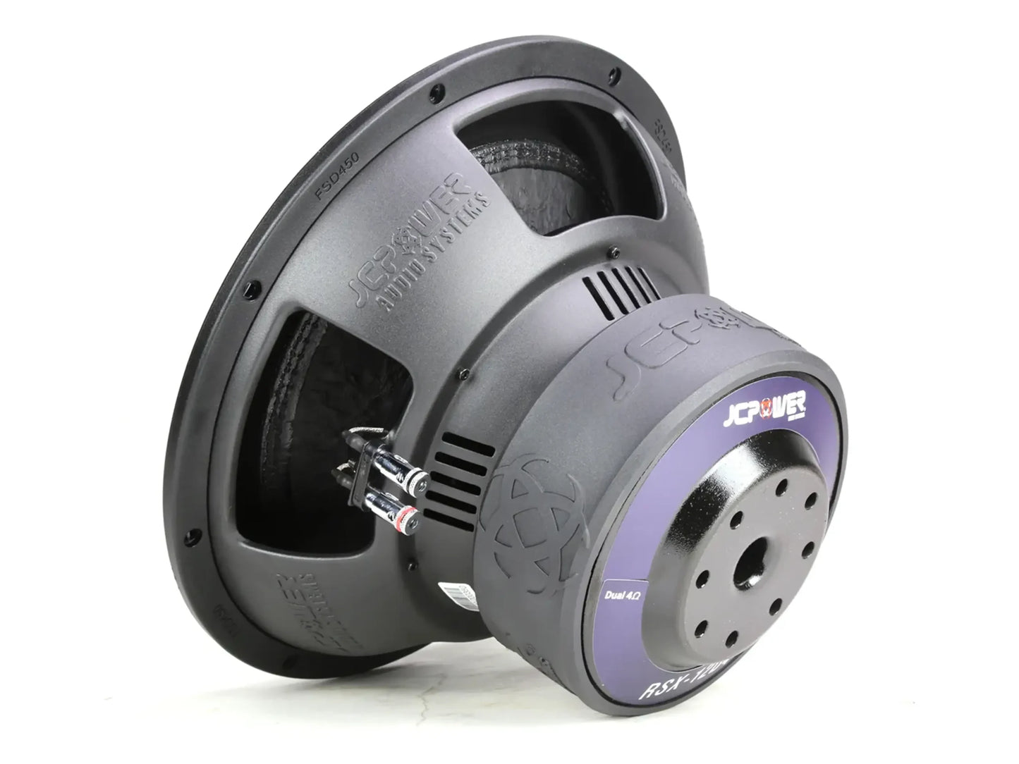 JCPOWER RSX-12D4 1600 Watt Dual 4-ohm Subwoofer