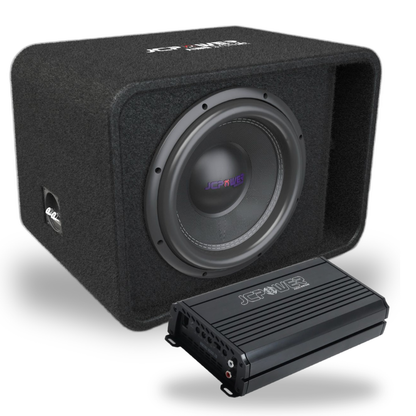 12″ Loaded Subwoofer Enclosure and compact amplifier 