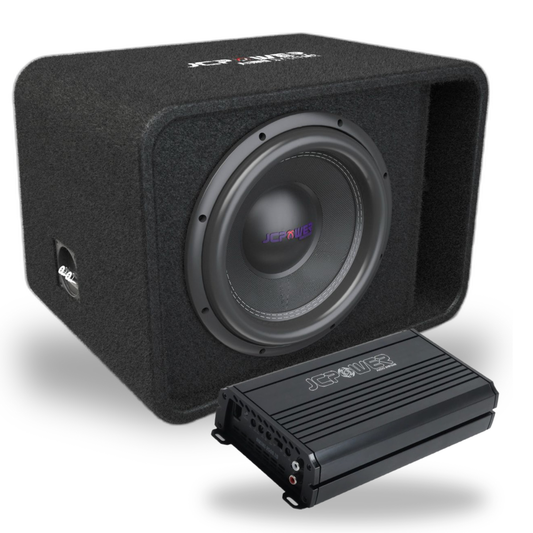 12″ Loaded Subwoofer Enclosure and compact amplifier 