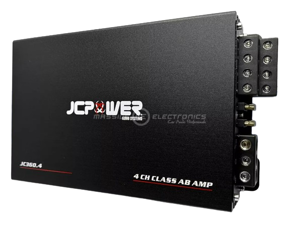 JCPOWER 4-Channel Amplifier + 4 Speakers Package