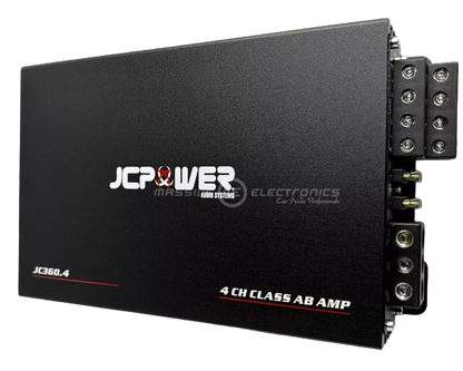 JCPOWER 4-Channel Amplifier + 4 Speakers Package