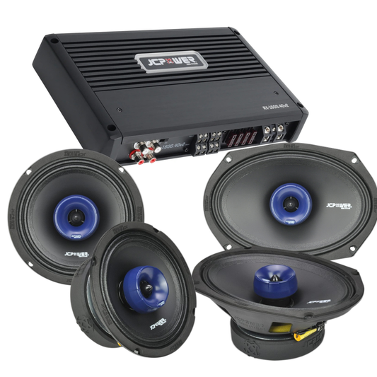 Pro Audio Package, Class D Amplifier, Open Show, 6.5" Pro Audio Speakers, 6x9" Speakers, High-Output, Car Audio System y Clean Power