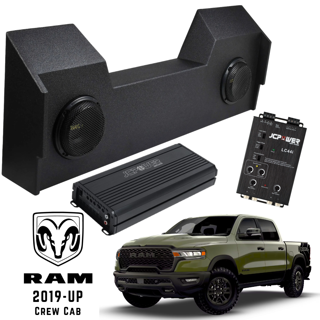 JCPOWER Deep Bass Package for Dodge RAM 1500 Crew Cab 2019-UP