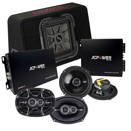 Kicker - JCPOWER Full Sound System - Subwoofer, Speakers & Amps