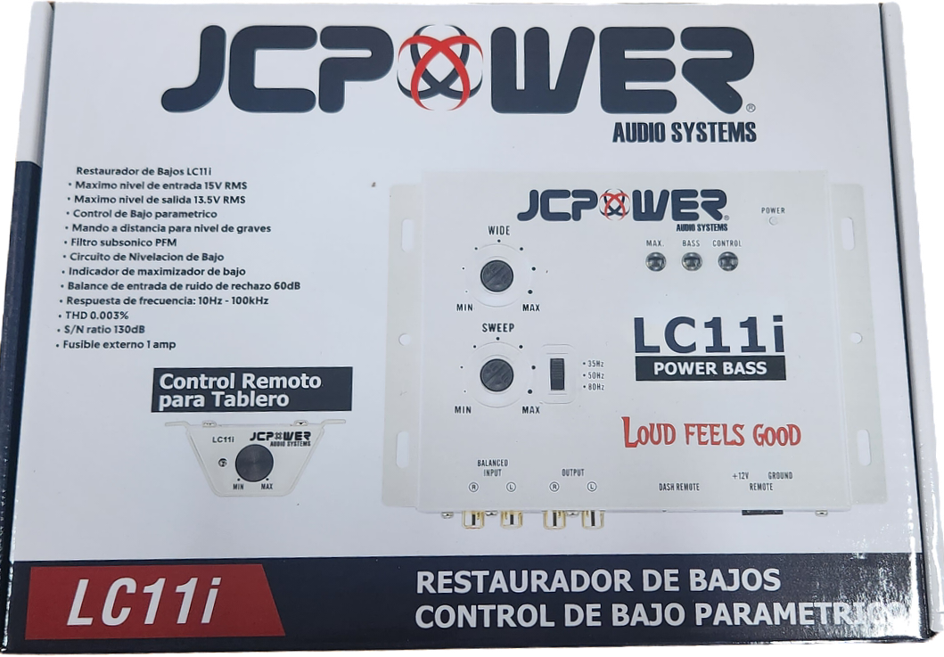 JCPOWER LC11i Bass Restoration Processor (Bass Enhancer)
