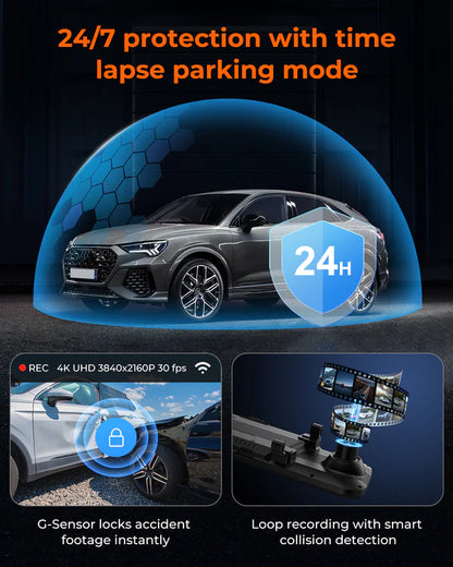 dash cam parking monitoring 24 hour recording