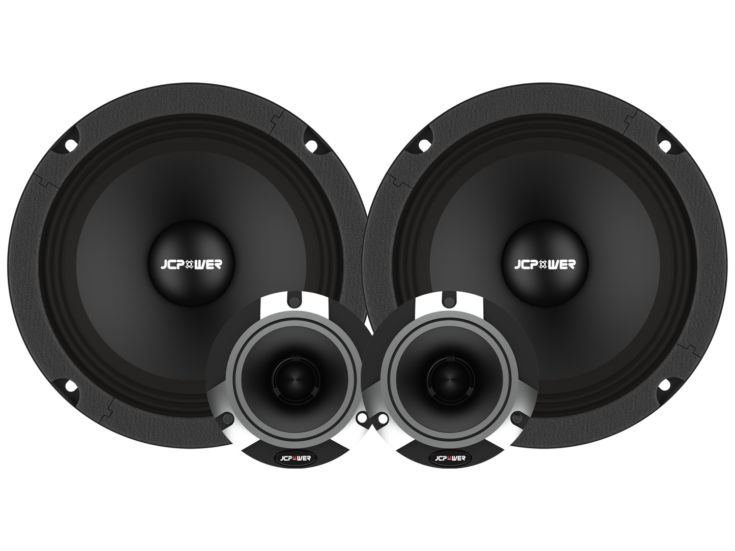 JCPOWER Component Package (Speakers + Tweeters + Ampifier)