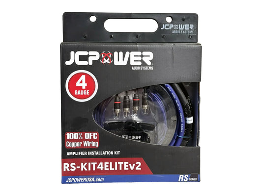 JCPOWER RS-KIT4ELITE - 4 Gauge 100% OFC Amp Wiring Kit