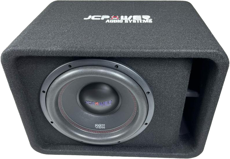 JCPOWER Package 12″ RSX Loaded Subwoofer Enclosure + Compact Monoblock Amplifier