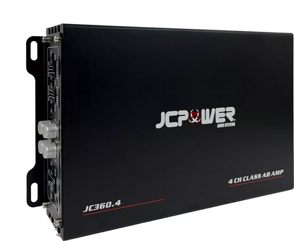 JCPOWER 4-Channel Amplifier + 4 Speakers Package