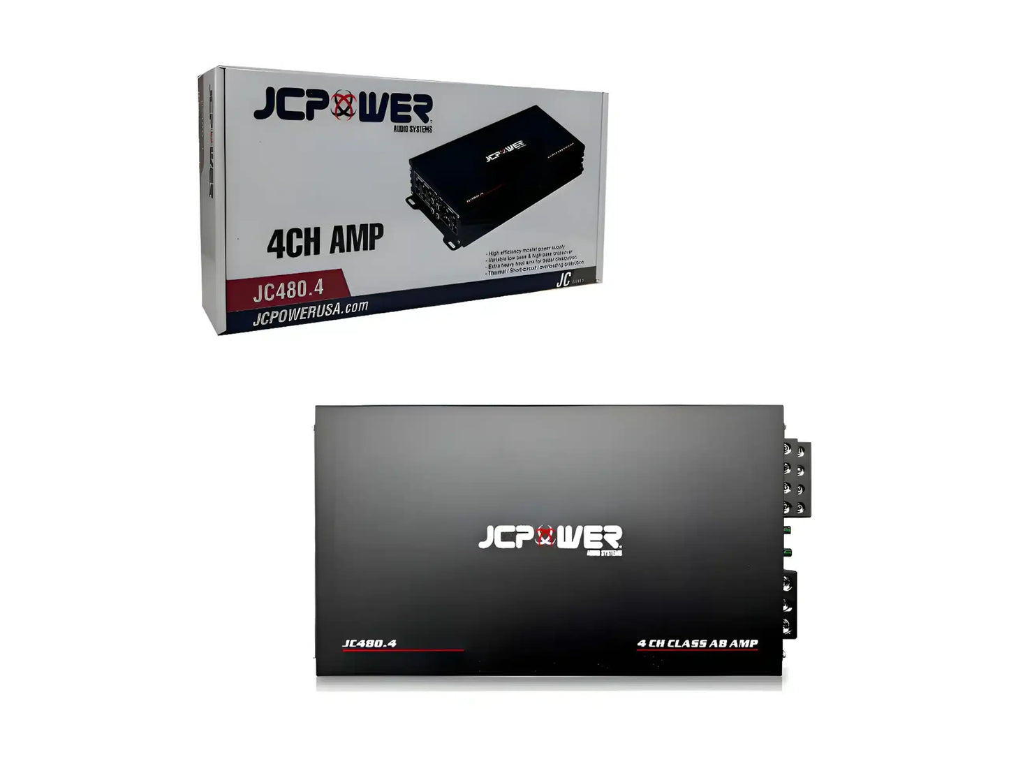 JCPOWER JC480.4 480 Watt Class AB 4-Channel Amplifier