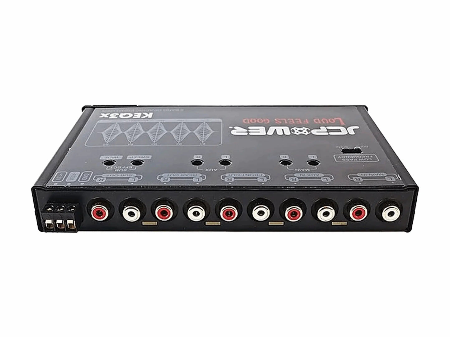 KEQ3x || 5-Band Equalizer for Car Audio with Built-In Bass Restoration Processor