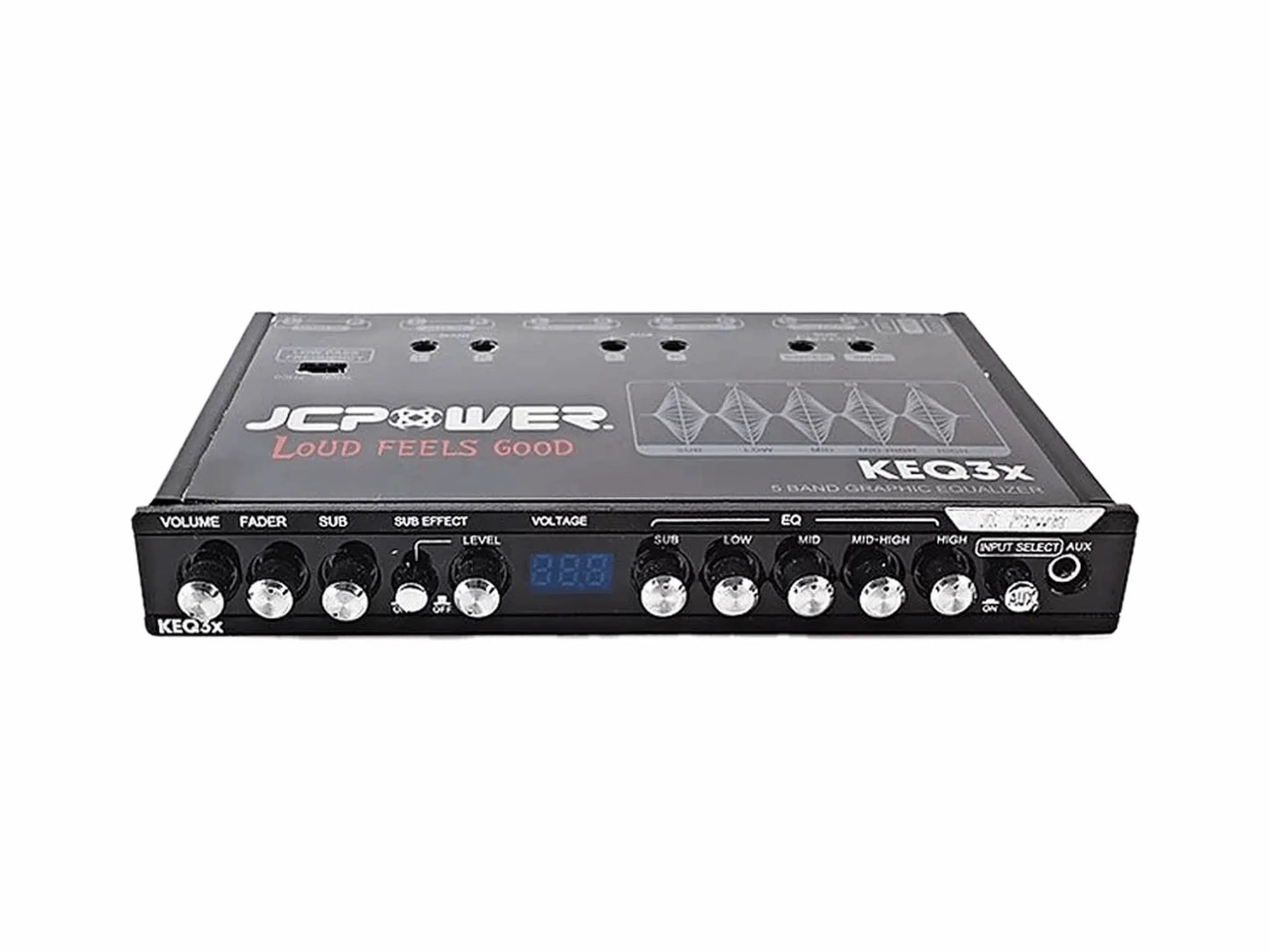 KEQ3x || 5-Band Equalizer for Car Audio with Built-In Bass Restoration Processor